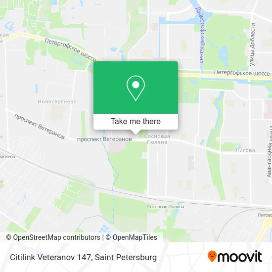 Citilink Veteranov 147 map