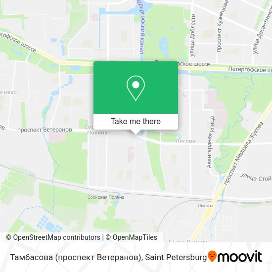 Тамбасова (проспект Ветеранов) map