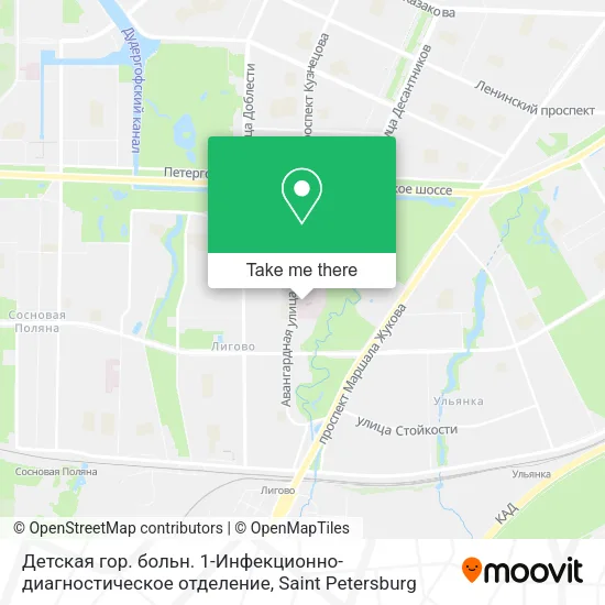 Детская гор. больн. 1-Инфекционно-диагностическое отделение map
