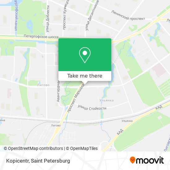 Kopicentr map