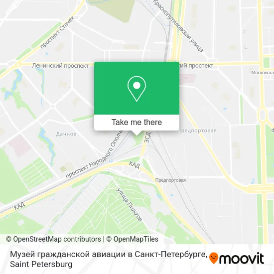 Музей гражданской авиации в Санкт-Петербурге map