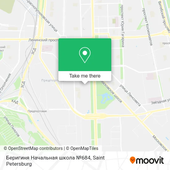 Беригиня Начальная школа №684 map