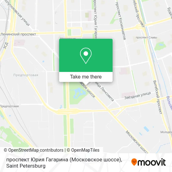 проспект Юрия Гагарина (Московское шоссе) map