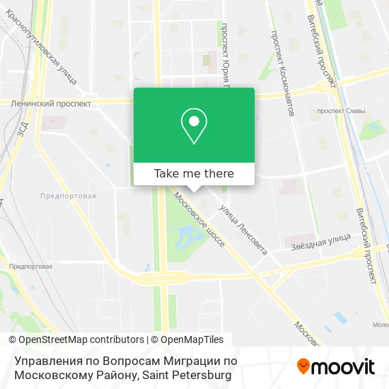 Управления по Вопросам Миграции по Московскому Району map