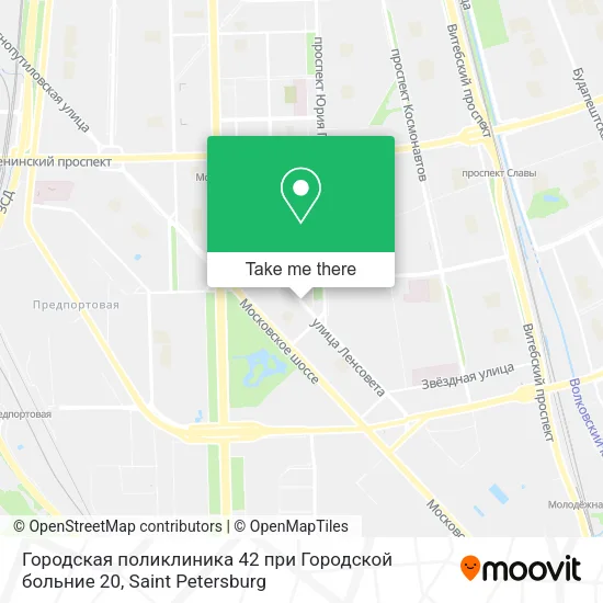 Городская поликлиника 42 при Городской больние 20 map