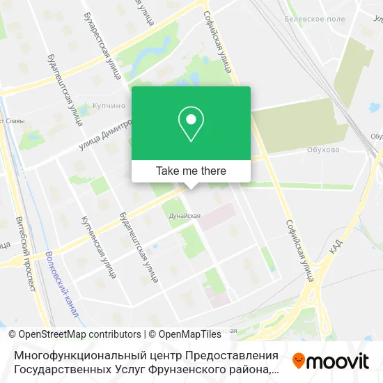 Многофункциональный центр Предоставления Государственных Услуг Фрунзенского района map