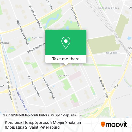 Колледж Петербургской Моды Учебная площадка 2 map