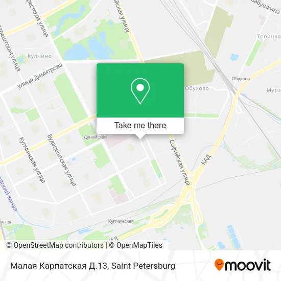 Малая Карпатская Д.13 map