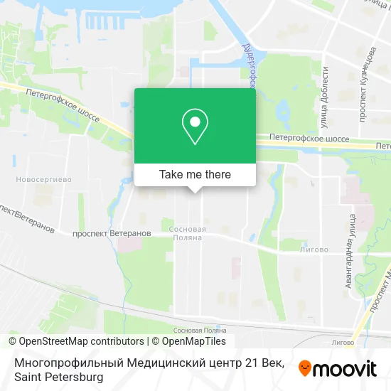 Многопрофильный Медицинский центр 21 Век map