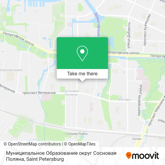 Муниципальное Образование округ Сосновая Поляна map