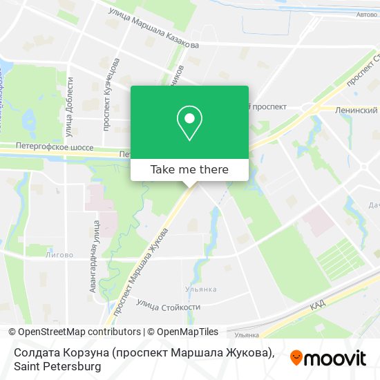 Солдата Корзуна (проспект Маршала Жукова) map
