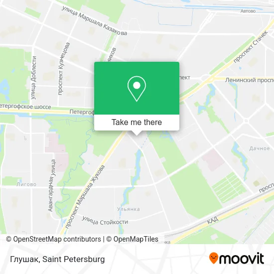 Глушак map