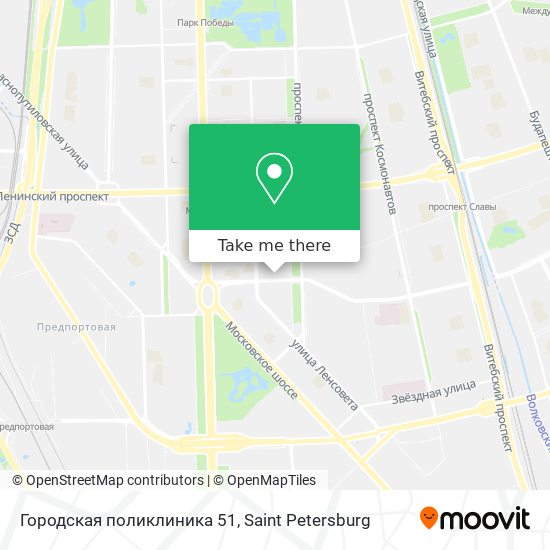 Городская поликлиника 51 map