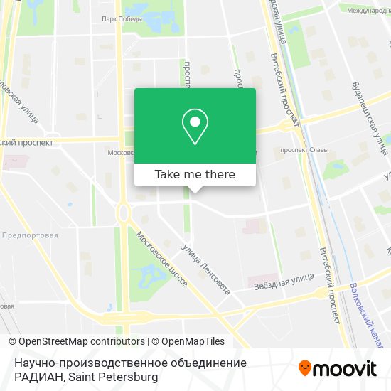 Научно-производственное объединение РАДИАН map