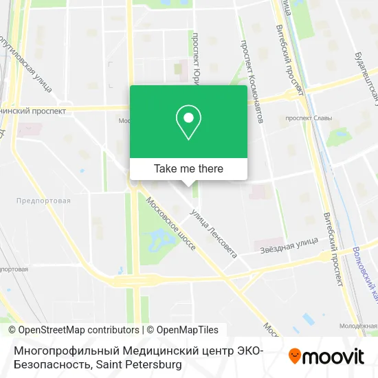 Многопрофильный Медицинский центр ЭКО-Безопасность map