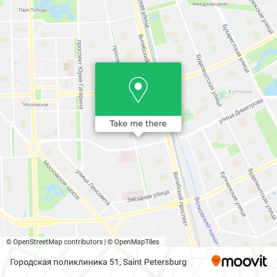 Городская поликлиника 51 map