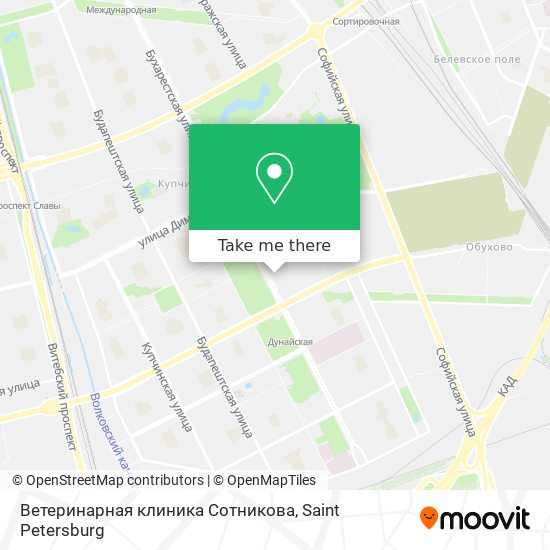 Ветеринарная клиника Сотникова map