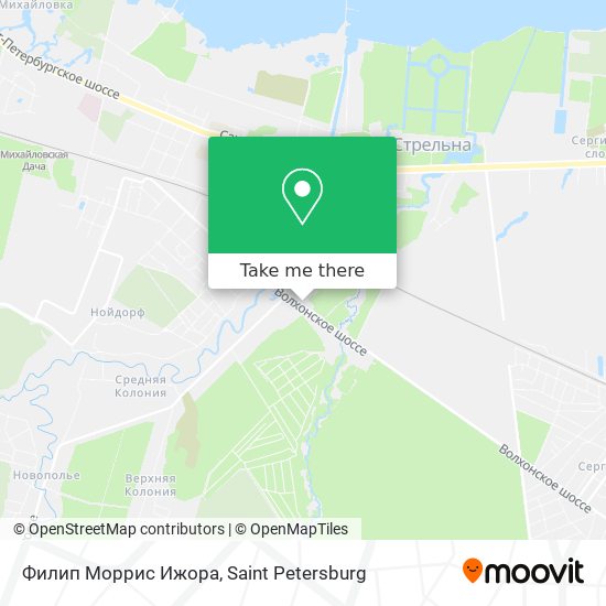 Филип Моррис Ижора map