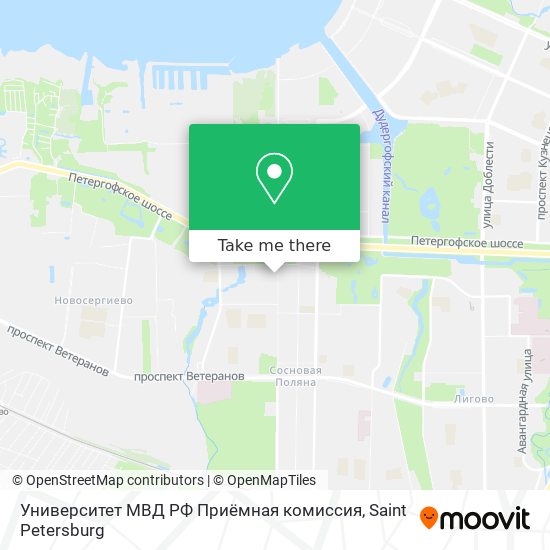 Университет МВД РФ Приёмная комиссия map