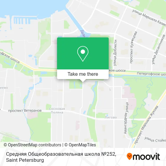 Средняя Общеобразовательная школа №252 map