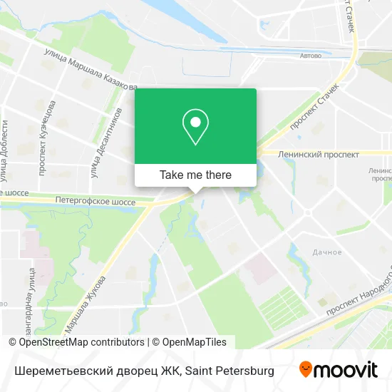 Шереметьевский дворец ЖК map