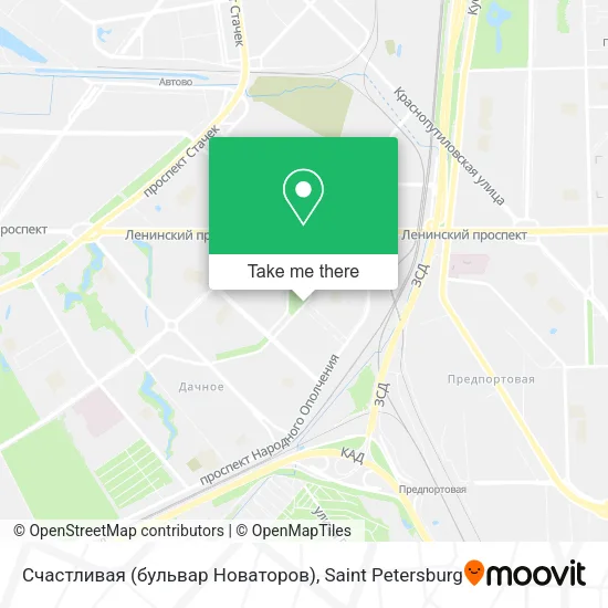 Счастливая (бульвар Новаторов) map