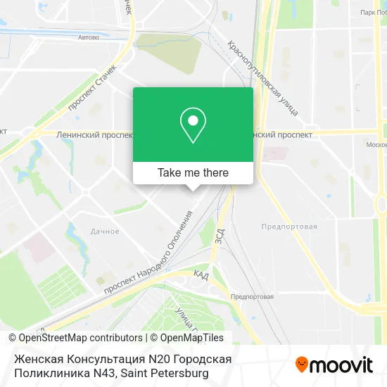 Женская Консультация N20 Городская Поликлиника N43 map