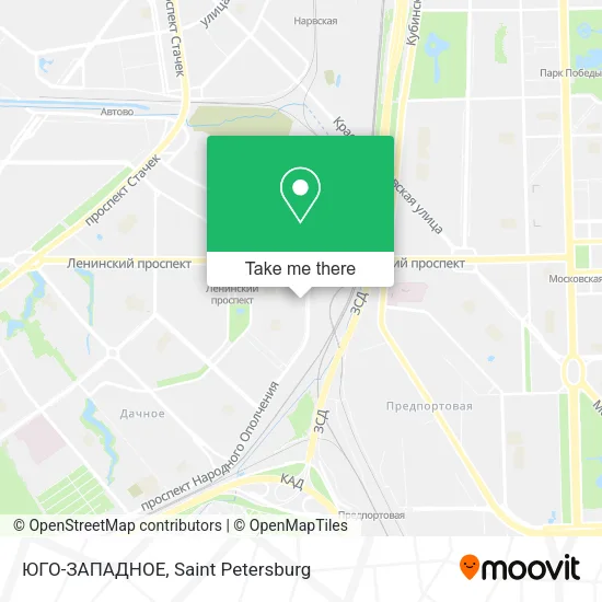 ЮГО-ЗАПАДНОЕ map
