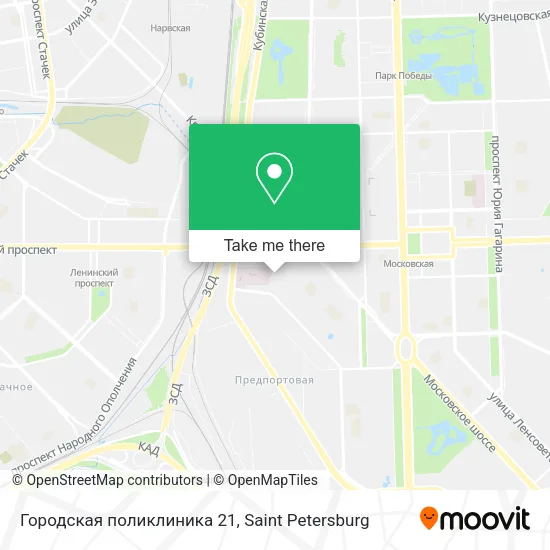 Городская поликлиника 21 map