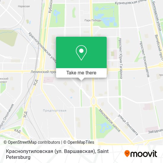 Краснопутиловская (ул. Варшавская) map