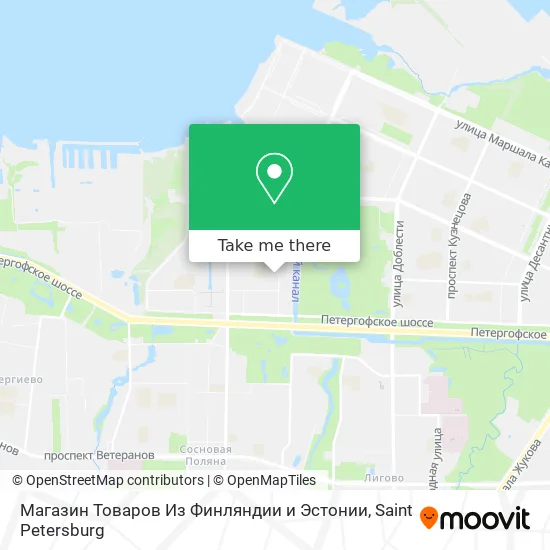 Магазин Товаров Из Финляндии и Эстонии map
