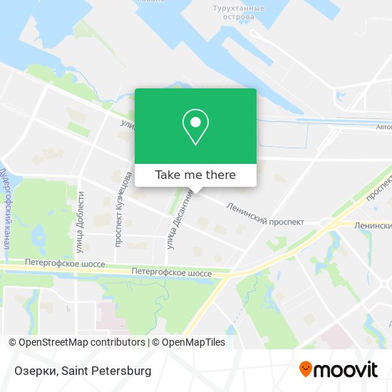 Озерки map