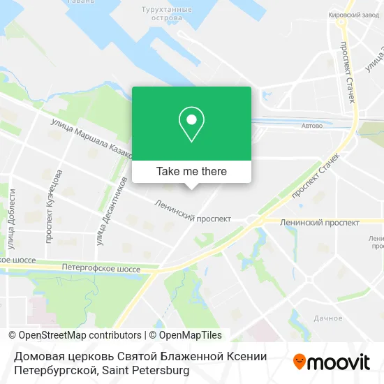 Домовая церковь Святой Блаженной Ксении Петербургской map