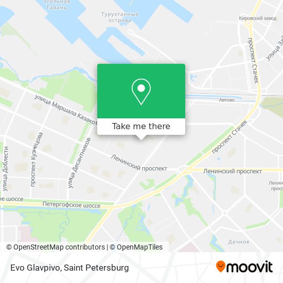 Evo Glavpivo map