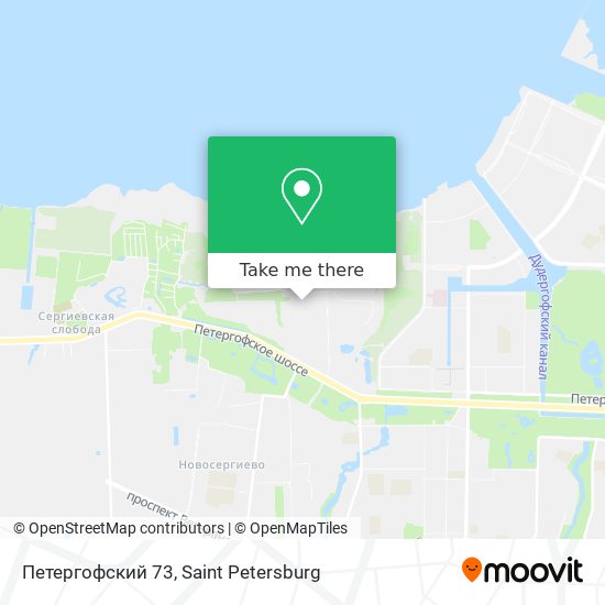 Петергофский 73 map