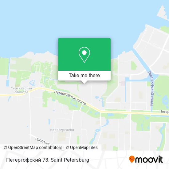 Петергофский 73 map