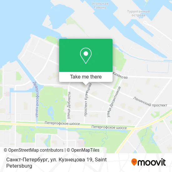 Санкт-Петербург, ул. Кузнецова 19 map