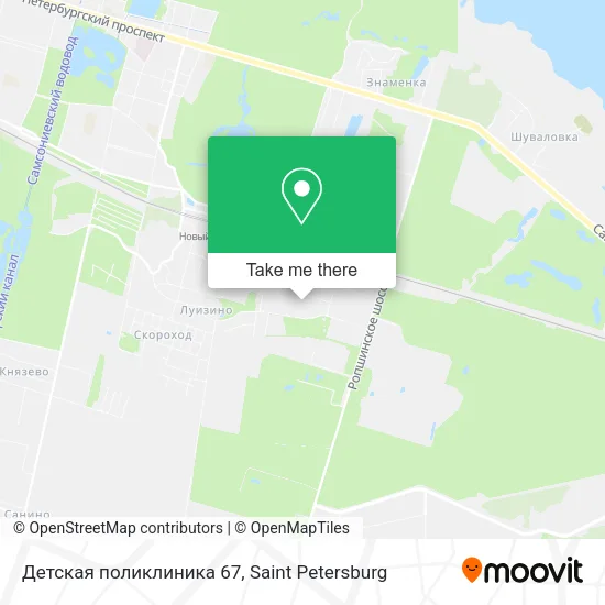 Детская поликлиника 67 map