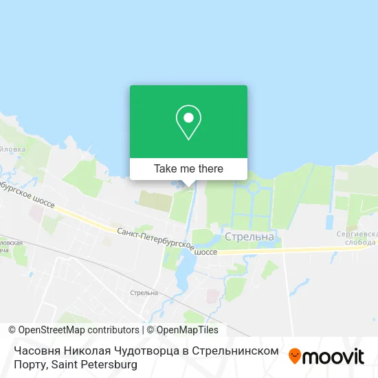 Часовня Николая Чудотворца в Стрельнинском Порту map