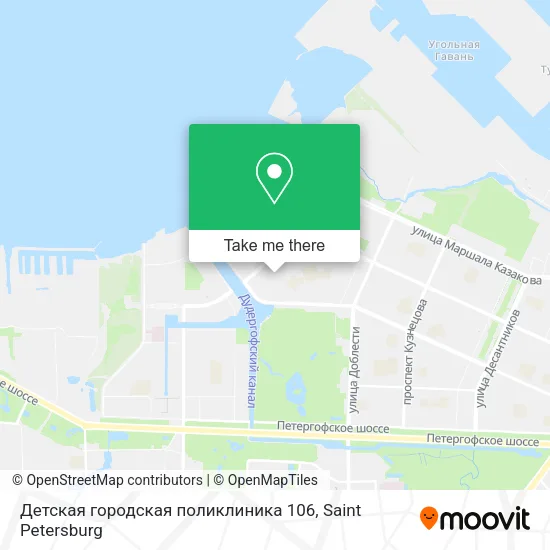 Детская городская поликлиника 106 map