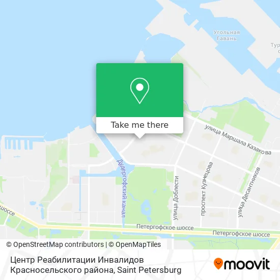 Центр Реабилитации Инвалидов Красносельского района map