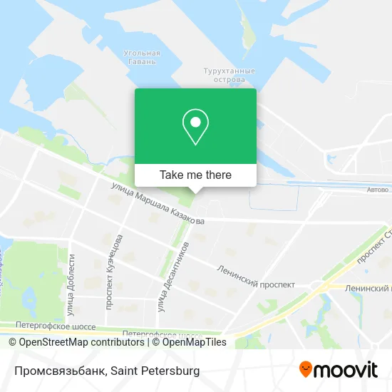 Промсвязьбанк map