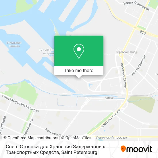 Спец. Стоянка для Хранения Задержанных Транспортных Средств map