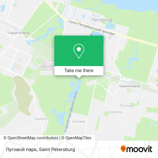 Луговой парк map