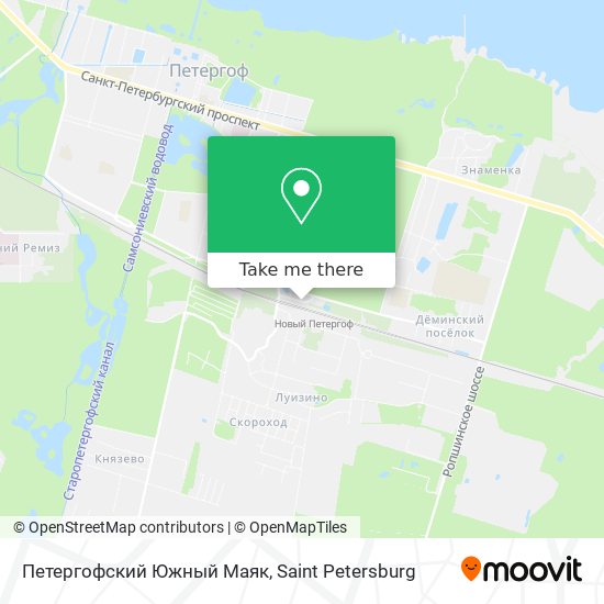 Петергофский Южный Маяк map