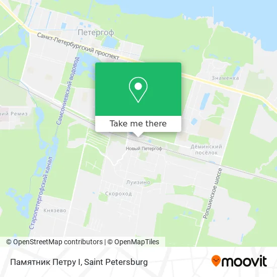 Памятник Петру I map