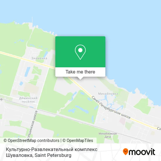 Культурно-Развлекательный комплекс Шуваловка map