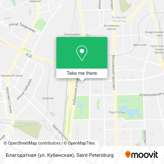 Благодатная (ул. Кубинская) map