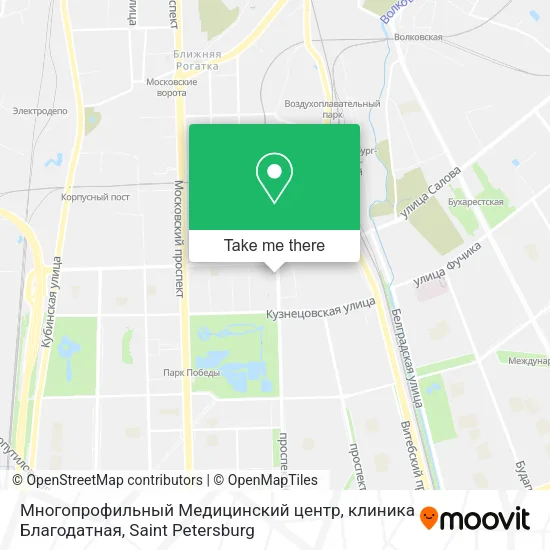 Многопрофильный Медицинский центр, клиника Благодатная map