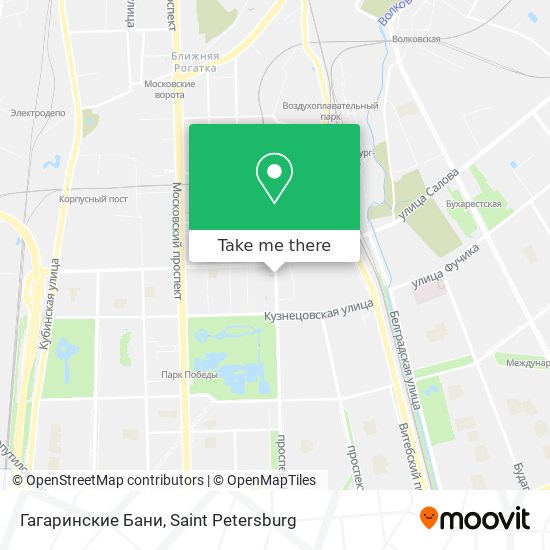 Гагаринские Бани map